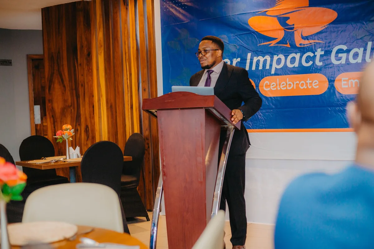 Aloyce Urassa at a public health conference